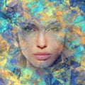 High quality wall art oil painitng handpainted on canvas "A woman's face" stunningoilpainting.com