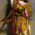 High quality wall art oil painitng handpainted on canvas"A morrocan guard-huge " stunningoilpainting.com