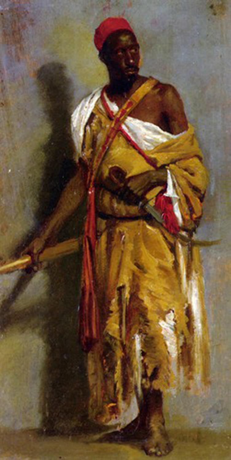 High quality wall art oil painitng handpainted on canvas"A morrocan guard-huge " stunningoilpainting.com