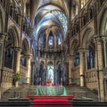 High quality wall art oil painitng handpainted on canvas"A magnificent cathedral" stunningoilpainting.com