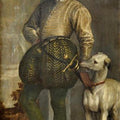 High quality wall art oil painitng handpainted on canvas "Boy with a Greyhound" stunningoilpainting.com