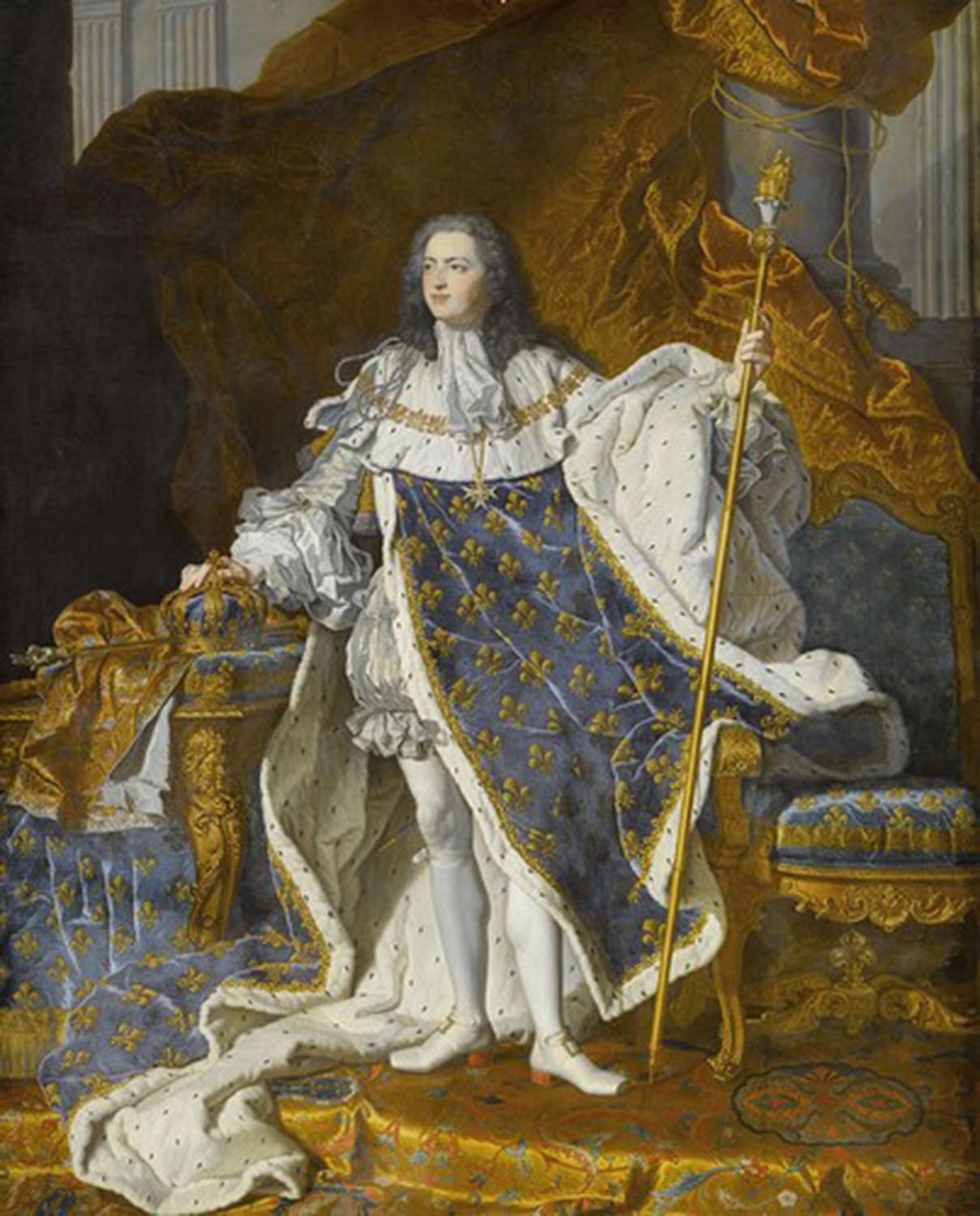 High quality wall art fine art oil painitng handpainted on canvas "LOUIS XV, King of France" stunningoilpainting.com
