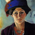 High quality wall art fine art oil painitng handpainted on canvas"a woman with a hat" stunningoilpainting.com