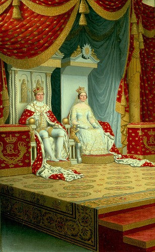 High quality wall art fine art oil painitng handpainted on canvas"The king and queen" stunningoilpainting.com