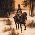 High quality wall art fine art oil painitng handpainted on canvas"A soldier riding on a horse" stunningoilpainting.com