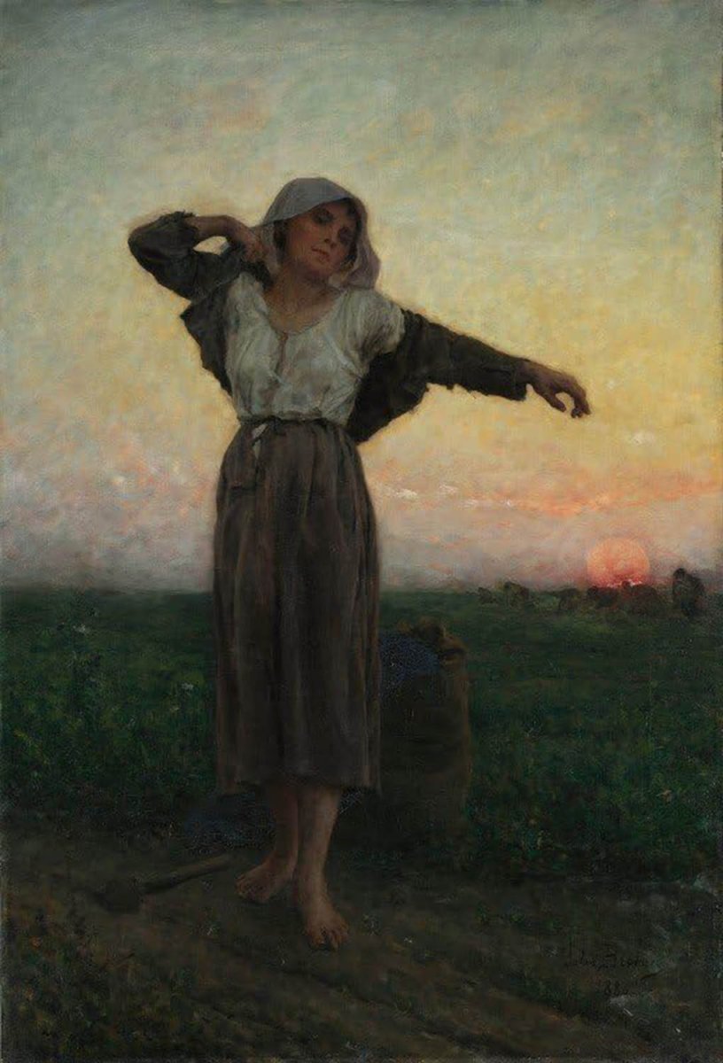 High quality wall art fine art oil painitng handpainted on canvas"The Tired Gleaner" stunningoilpainting.com