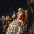 High quality wall art fine art oil painitng handpainted on canvas"Mother's admonition" stunningoilpainting.com