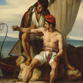 High quality wall art fine art oil painitng handpainted on canvas "the sailor's tattoo " stunningoilpainting.com