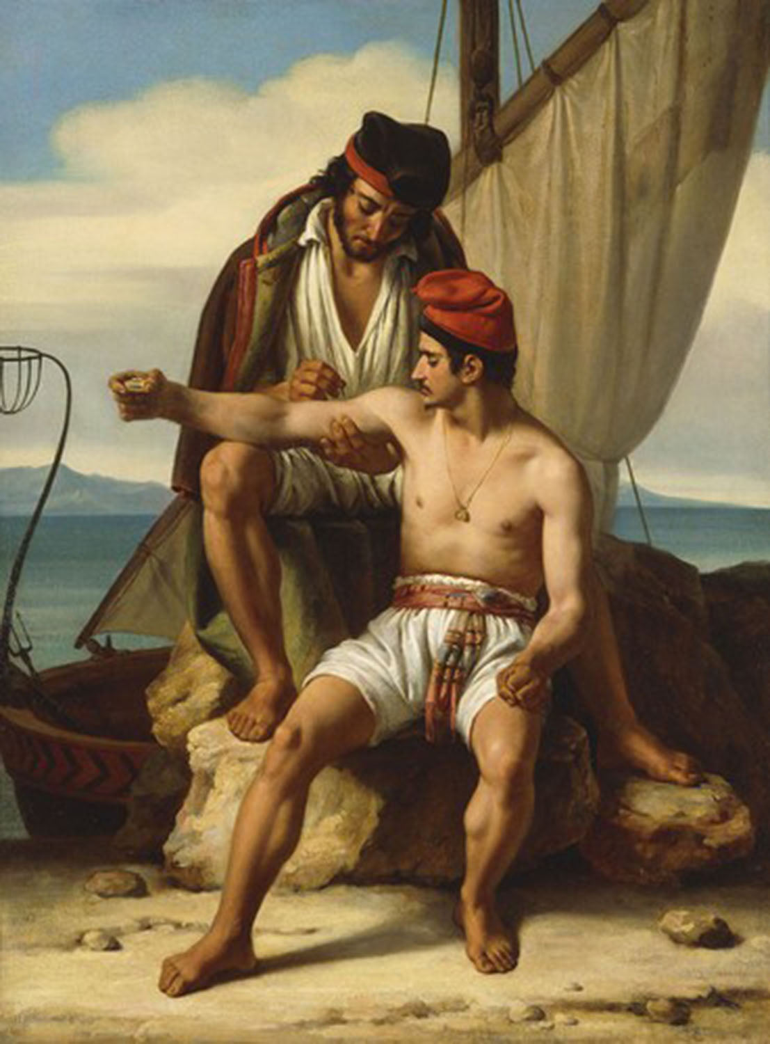 High quality wall art fine art oil painitng handpainted on canvas "the sailor's tattoo " stunningoilpainting.com