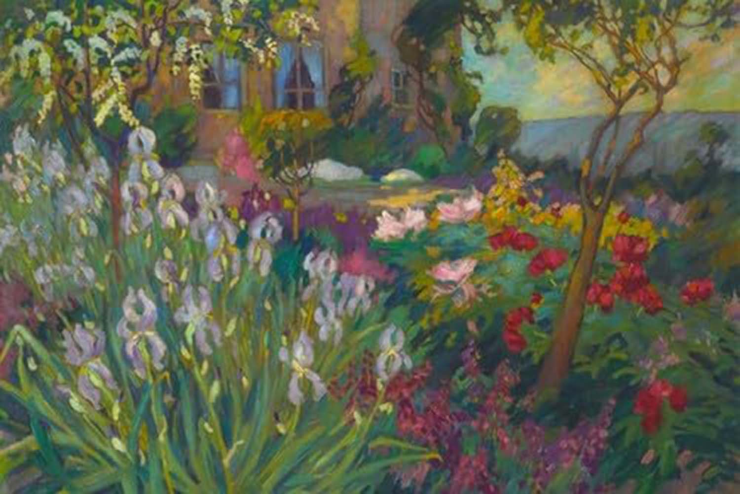 high quality wall art fine art oil painitng handpainted on canvas" Garden" stunningoilpainting.com