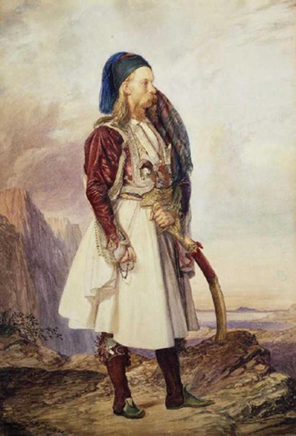 High quality wall art fine art oil painitng handpainted on canvas"man in greek costume " stunningoilpainting.com