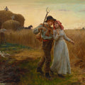 High quality wall art fine art oil painitng handpainted on canvas "The farmers in the fields " stunningoilpainting.com