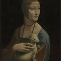 High quality wall art fine art oil painitng handpainted on canvas "Lady with an Ermine" stunningoilpainting.com