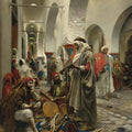 High quality wall art fine art oil painitng handpainted on canvas "souk" stunningoilpainting.com