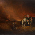 High quality wall art fine art oil painitng handpainted on canvas "The Prairie on Fire " stunningoilpainting.com
