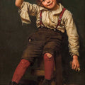 High quality wall art fine art oil painitng handpainted on canvas " Shoe Shine Boy " stunningoilpainting.com