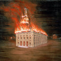 high quality wall art fine art oil painitng handpainted on canvas "the burning of Temple" stunningoilpainting.com