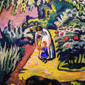high quality wall art fine art oil painitng handpainted on canvas " In the garden" stunningoilpainting.com
