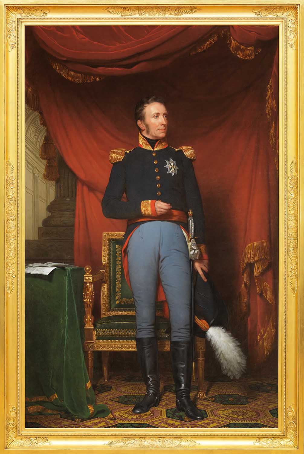 High quality wall art fine art oil painitng handpainted on canvas "king william i " stunningoilpainting.com