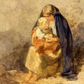 High quality wall art fine art oil painitng handpainted on canvas "The Irish Mother" stunningoilpainting.com