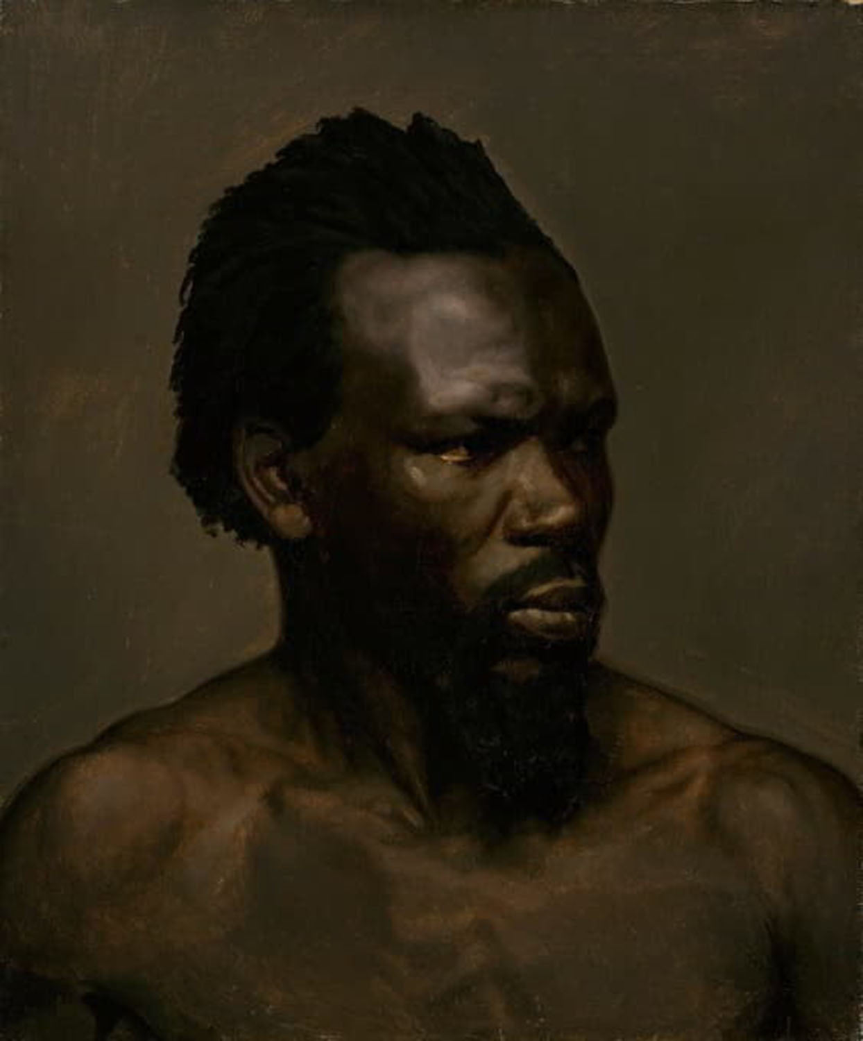 High quality wall art fine art oil painitng handpainted on canvas "A Black Man" stunningoilpainting.com