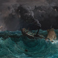 High quality wall art fine art oil painitng handpainted on canvas "a Storm in the Black Sea" stunningoilpainting.com