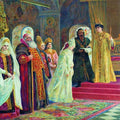 High quality wall art fine art oil painitng handpainted on canvas "The choice of a bride " stunningoilpainting.com