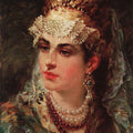 High quality wall art fine art oil painitng handpainted on canvas "Portrait of a woman " stunningoilpainting.com