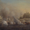 High quality wall art fine art oil painitng handpainted on canvas"Action off the Cape of Good Hope" stunningoilpainting.com