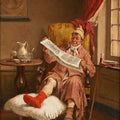 High quality wall art fine art oil painitng handpainted on canvas" Man with the Gout" stunningoilpainting.com