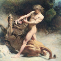high quality wall art fine art oil painitng handpainted on canvas"Samson's youth " stunningoilpainting.com