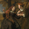 High quality wall art fine art oil painitng handpainted on canvas"Ruth and Naomi'" stunningoilpainting.com