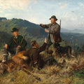 High quality wall art fine art oil painitng handpainted on canvas"A Successful Hunt" stunningoilpainting.com