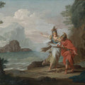 High quality wall art fine art oil painitng handpainted on canvas "Athena appearing to Odysseus to reveal" stunningoilpainting.com